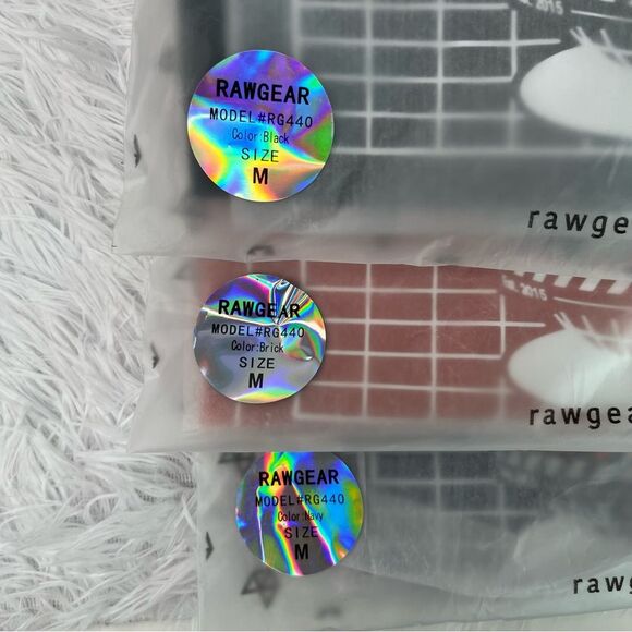 NWT Bundle 3 RawGear Men's Heavyweight Long Sleeve Logo T-Shirt RG440 Men’s M - Picture 3 of 11